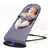 FK Sports Foldable Baby Bouncer, Adjustable Baby Bouncer Chair for Indoor & Outdoor Use, 3 Reclin...