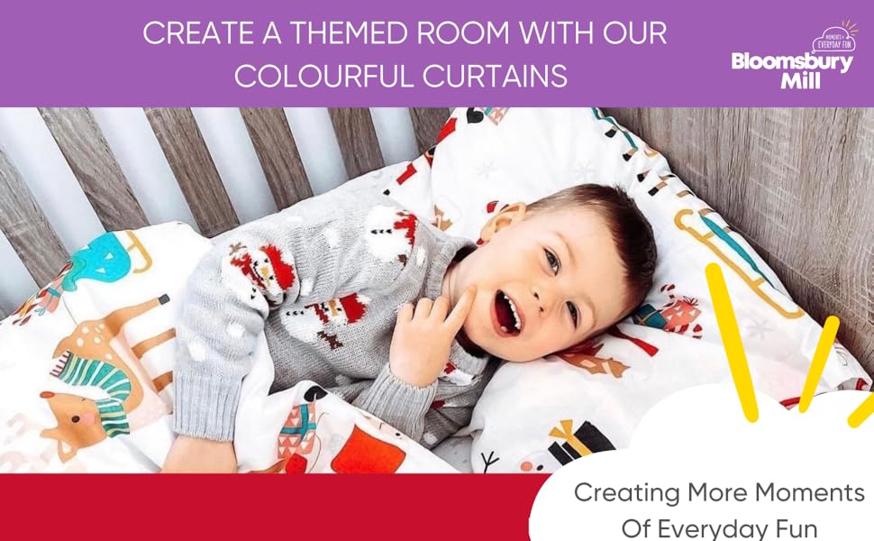 create a themed room with our colourful curtains