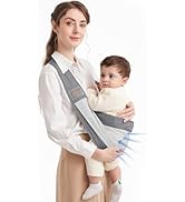 Mumgaroo Baby Sling, Adjustable Toddler Carrier Sling, Breathable Baby Sling Carrier with Thick S...