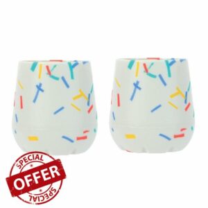 Nuby Silicone Confetti/Sprinkles First Open Training Cup for Baby - 2oz