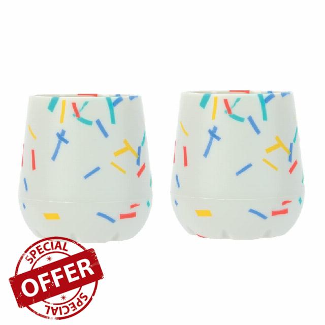 Nuby Silicone Confetti/Sprinkles First Open Training Cup for Baby - 2oz