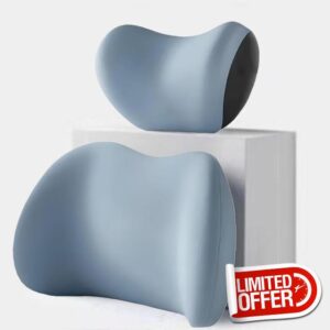LIULAOGEN Lumbar Support and Car Neck Pillow for Office Chair And Car Seat for Peugeot Partner (2008-2018)
