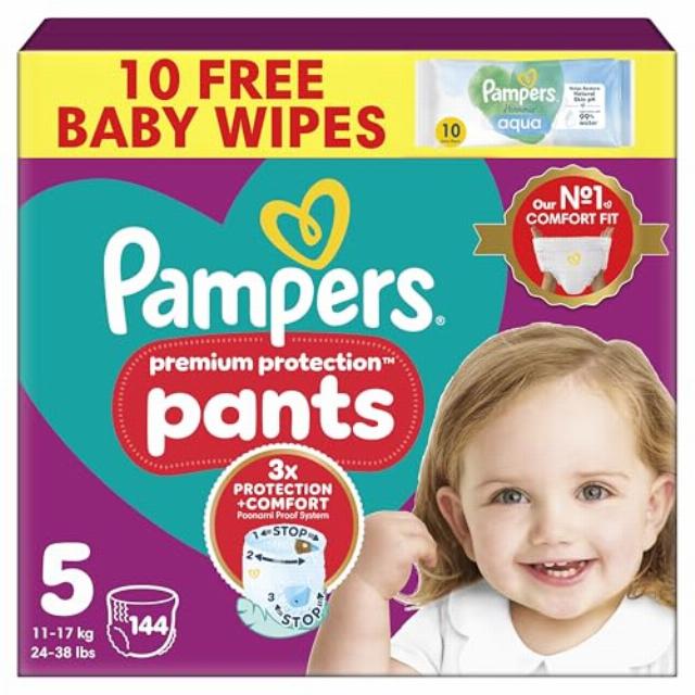 Pampers Premium Protection Nappy Pants Size 5