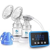 Bellababy MiniO Breast Pump,Electric Double Breast Pump Rechargeable,Come with 24mm Detachable Fl...
