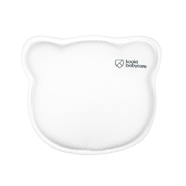 KOALA BABYCARE Plagiocephaly Baby Pillow with Two Removable Pillowcases to Help Prevent and Treat Flat Head Syndrome in Memory Foam - Koala Perfect Head - White
