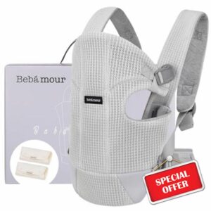 Bebamour Baby Carrier Front and Back Baby Carrier with 2 Shoulder Bibs