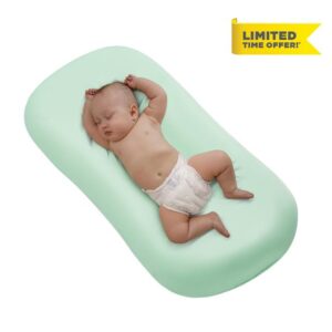BKPAPTXY Baby Lounger Bionic Organic Lounger Soft Breathable Baby Nest for Newborn Infant Babies 0-18 Month (Green