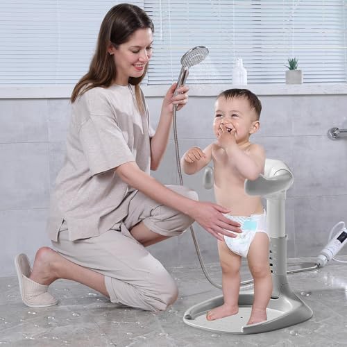 Baby Shower Standing Support with Adjustable Height and Armrest
