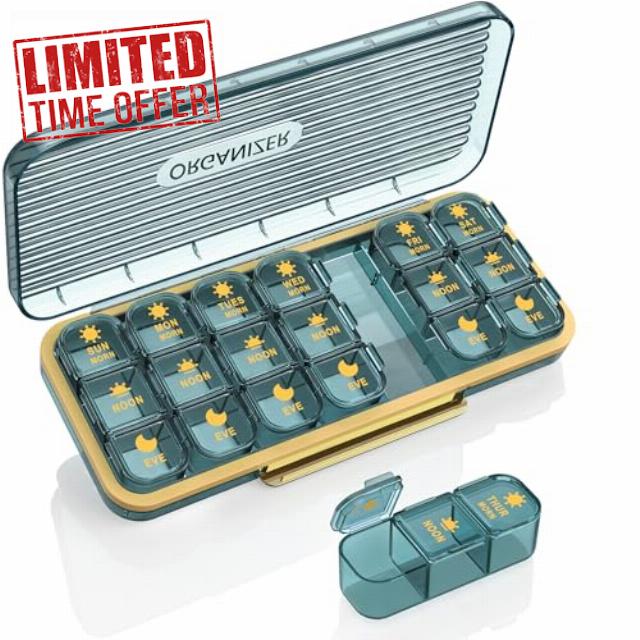 Pill Organizer 3 Times A Day