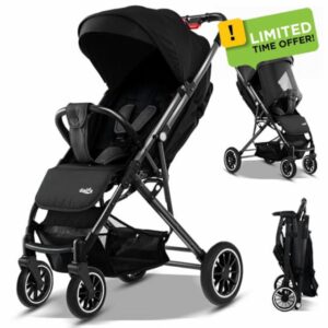 FK Sports Baby Pushchair Stroller from Birth to 3 Years Lightweight Foldable Travel Buggy with 5-Point Harness