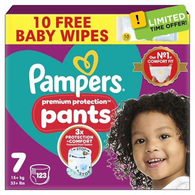 Pampers Premium Protection Nappy Pants Size 7