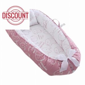 Baby Cushion Lounger Soft Cotton Portable Sleeping Pod with Pillow Style4
