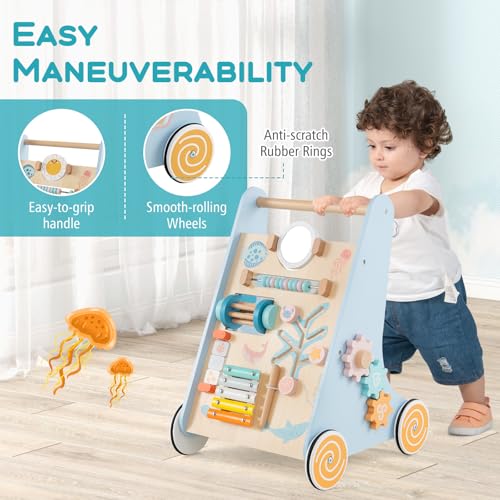 Boys Girls Sit to Stand Learning Walkers for 1+ Year Old