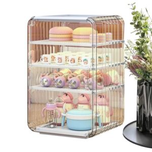 lisutupode Vertical Dustproof Baby Bottles Holder with Cover 39.5x25x24cm Multi Layer Vertical Nursing Bottle Organizer Drainer for Bathroom