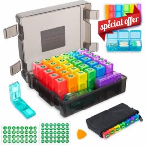 Monthly Pill Organizer 3 Times a Day