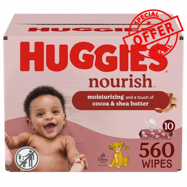 Huggies Nourish Scented Baby Wipes