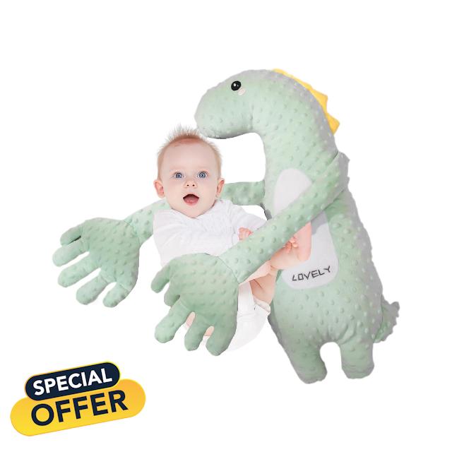 Talkative Baby For Sleep | Automatic Sleep Beater | Washable Soft Cozy Breathable Developing Neck Pillow For Home | Textured Sensory Palm With Remote Control For Multi-Sensory Relaxation