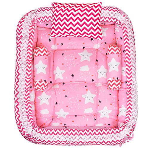 Pink Stars and Chevron Pattern