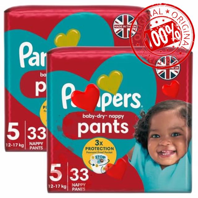 Nappies Bundle with 2 Packs of Baby-Dry Nappy Pants