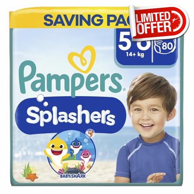 Pampers Splashers Baby Shark Edition Size 5