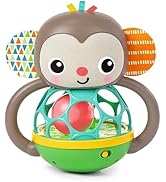 Bright Starts Oball Shaker BPA-Free Rattle Baby Toy, Age Newborn+