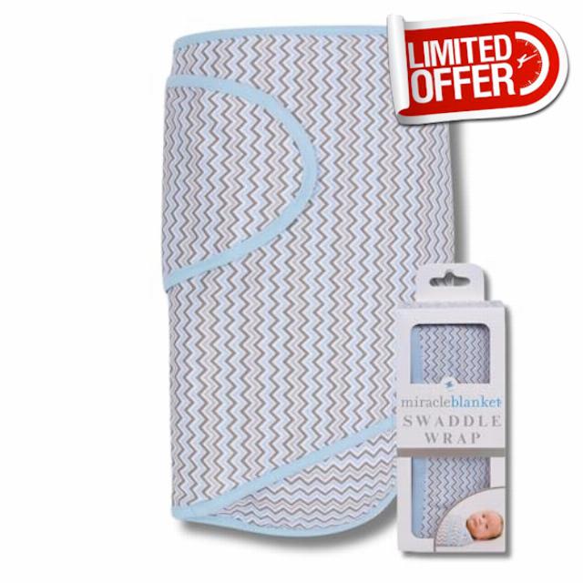 Miracle Blanket Baby Sleep Wearable Swaddle Wrap for Newborn Infant Boy or Girl 0-3 Months