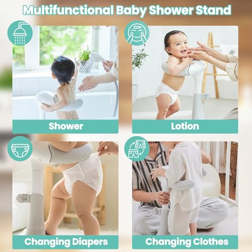 Portable Bath Helper with Anti-Skip Base for Infants 8-36 Months