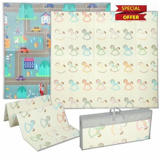 AIYAPLAY Double-Sided Foldable Baby Mat