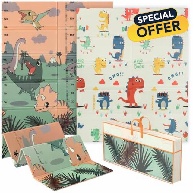 AIYAPLAY Baby Play Mat Double Sided