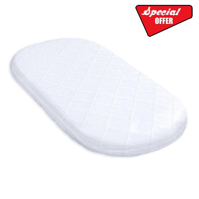 Mattress for Moses basket Baby bed or Mattresses Stroller - 75x35 cm - Foam Breathable Ideal for Travel Bed Chicco Next To Me Tutti Bambini CoZee Babylo