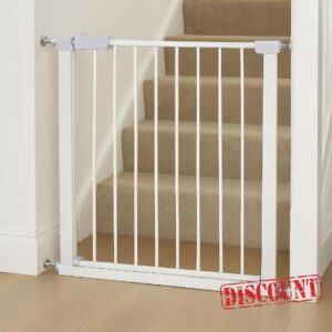 For Your Little One Pressure Fit Safety Stair Gate – No Screws Needed | One-Hand Opening | Secure Baby & Pet Gate for Stairs