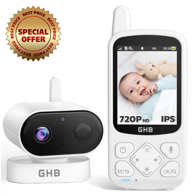 GHB Baby Monitor with Camera and Night Vision