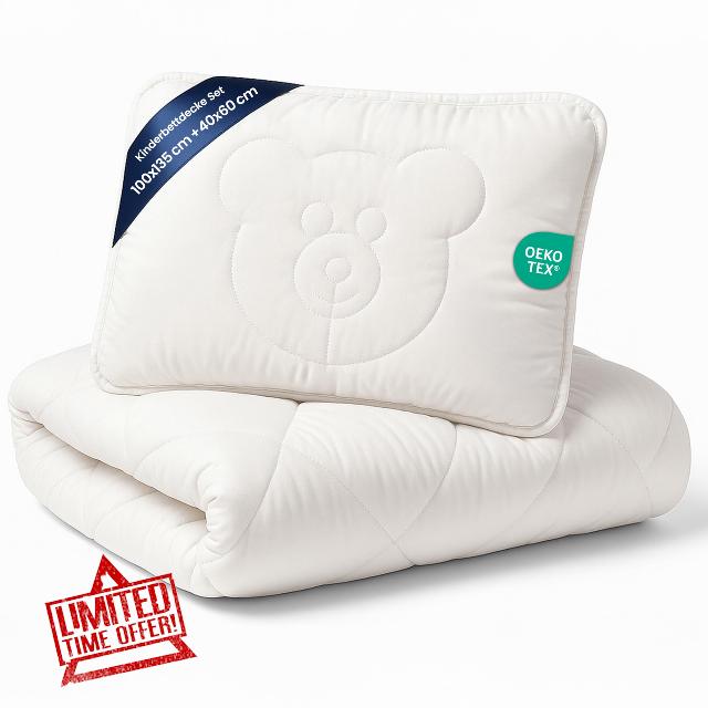 Cot duvet 100x135 cm baby - Soft and breathable bedding for crib and toddler bed Cozy and lightweight filling suitable for all seasons Oeko-Tex certified 100 x 135