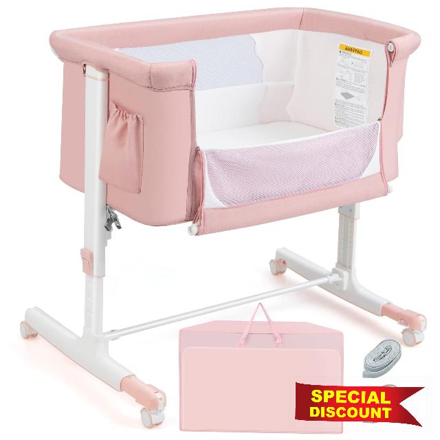3 in 1 Baby Bassinet Bedside Sleeper for Newborn