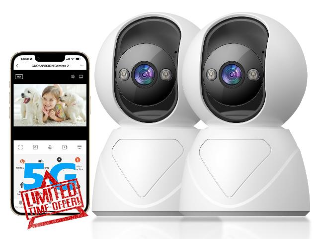 5G/2.4G Indoor Pan Tilt Security Camera