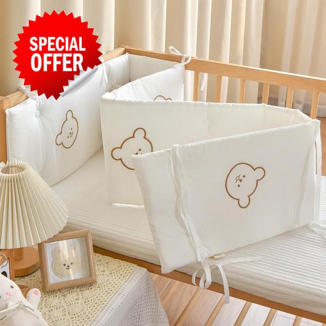 Aocase Airwrap Cot Bumper & Toddler Bed Guard Set