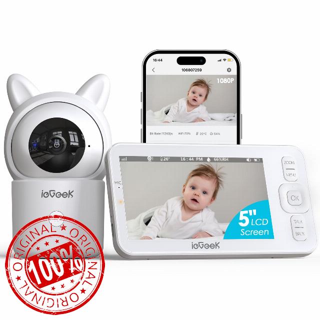 ieGeek Baby Monitor with 5" 720P Screen and 1080P Camera