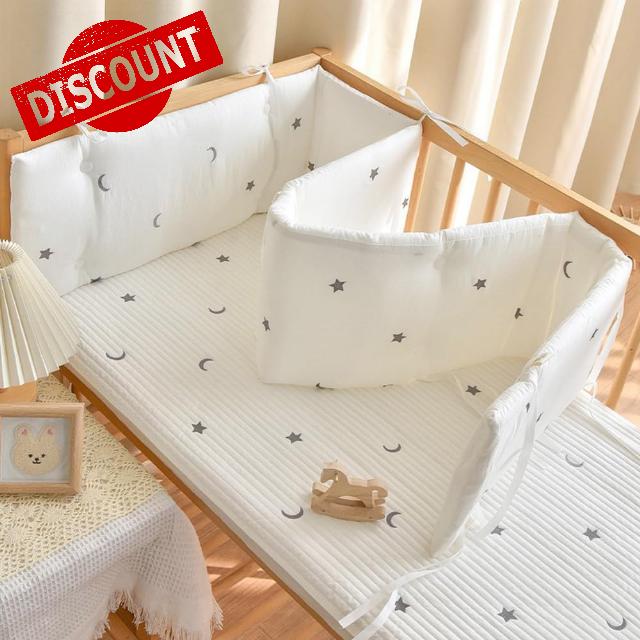 Aocase Airwrap Cot Bumper & Toddler Bed Guard Set
