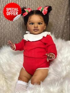 Zero pam Black Reborn Baby Dolls Girls-70CM Big Size Realistic Baby Doll Silicone Reborn Dolls Dark Skin Toddler Girls Silicone Babys Doll For Girls