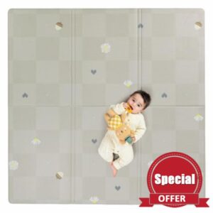 Taf Toys Fold & Play Checkers Mat – Reversible Foam Playmat – Ultra-Durable