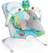 Turquoise children's activity table with various built-in learning features including shapes, numbers, and interactive elements.