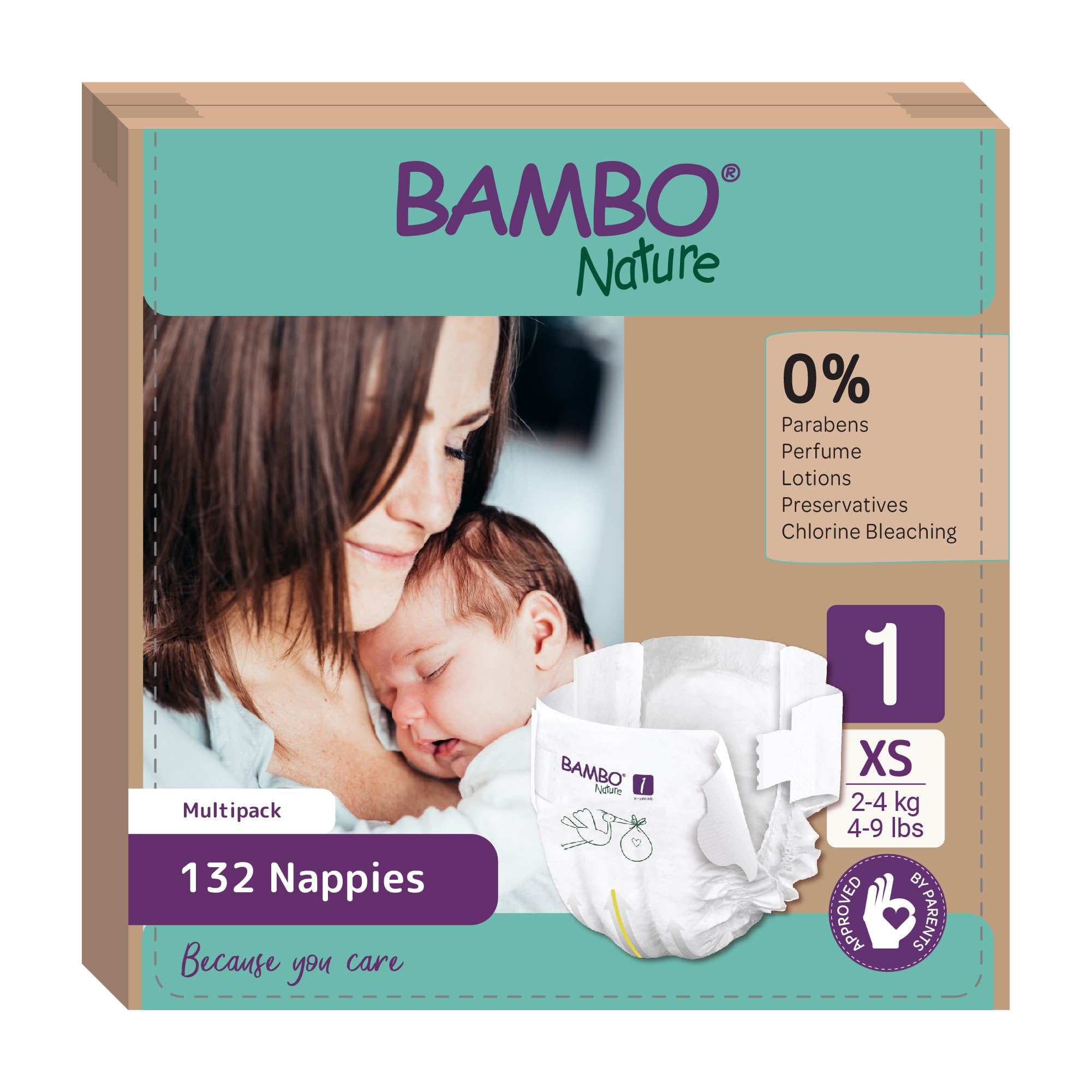 Size 1 (4-9 lb/2-4 kg)
