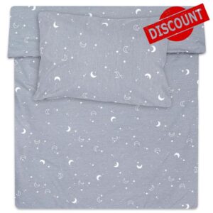 Totsy Baby Cot bed duvet cover set 90x120 cm - Cotton toddler quilt covers for girl and boy Set Comforter cover 90 x 120 cm and pillowcase 60 x 40 cm Oeko-Tex