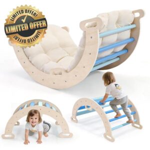 2-in-1 Toddler Climbing Frame with Armrests