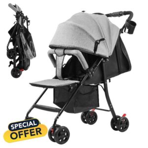 Rodiuiu Travel Baby Stroller – Lightweight Stroller with Compact Fold
