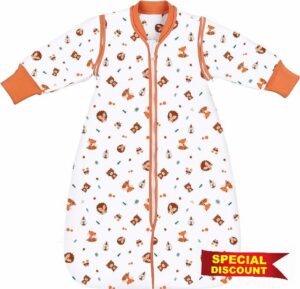 Lictin Baby Sleeping Bag 2.5TOG-Baby Wearable Blanket Winter with Removable Sleeves