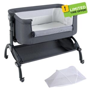 COSTWAY Baby Bedside Crib