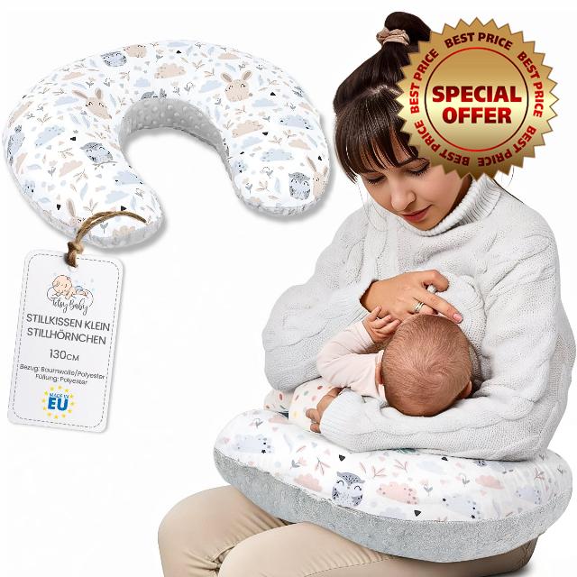 Pregnancy nursing and breastfeeding pillow 130 cm- breast feeding maternity pillows for baby and support sleeping for babies plush Oeko-Tex Owls Grey B