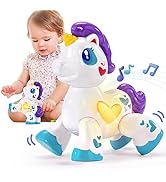 hahaland Rainbow Stacking Cups 10 Pcs Toys for 1 Year Old Girls Boys Toddler Toys with Lights Sou...