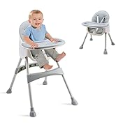Baby Bath Seat with Adjustable Backrest Suction Cup Foldable Anti-Slip Baby Shower Chair Portable...